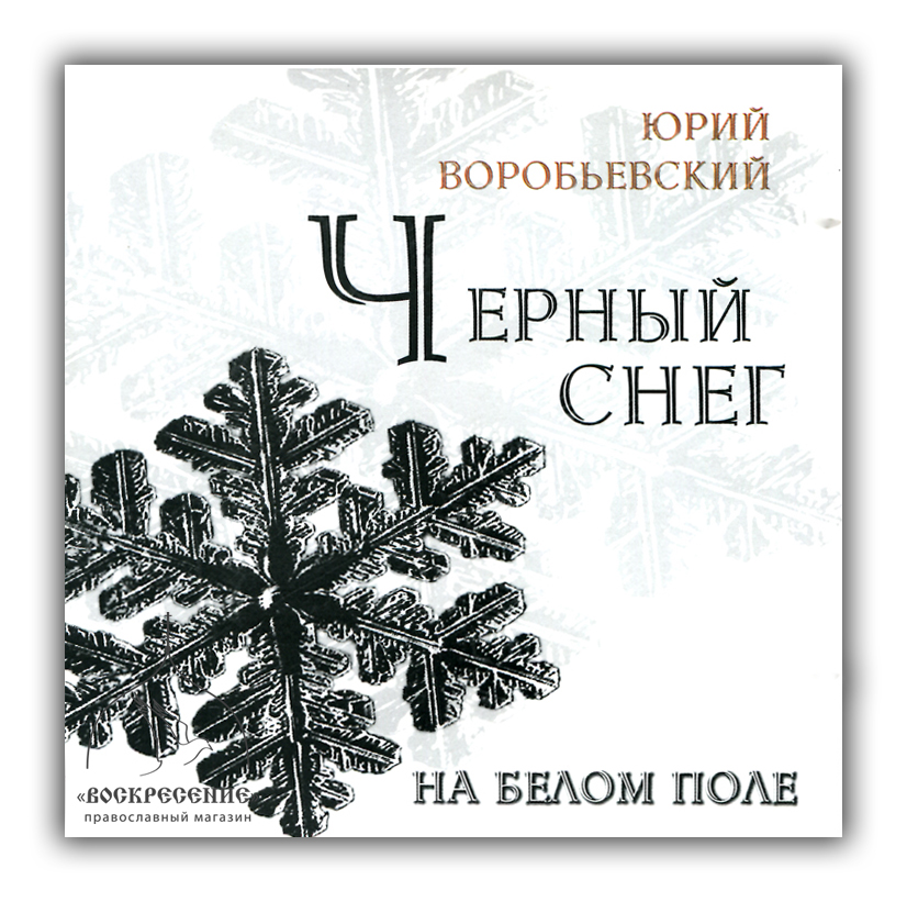 Постер Черный снег на белом поле